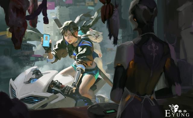 一组国人插画师作品欣赏！有大神WLOP和最近火热的哪吒题材作品哦-2.jpg