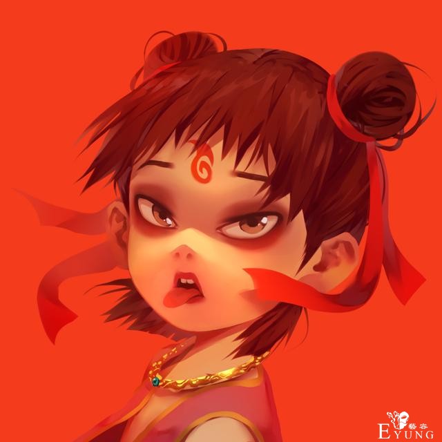 一组国人插画师作品欣赏！有大神WLOP和最近火热的哪吒题材作品哦-5.jpg
