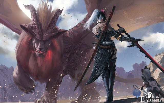 一组国人插画师作品欣赏！有大神WLOP和最近火热的哪吒题材作品哦-13.jpg