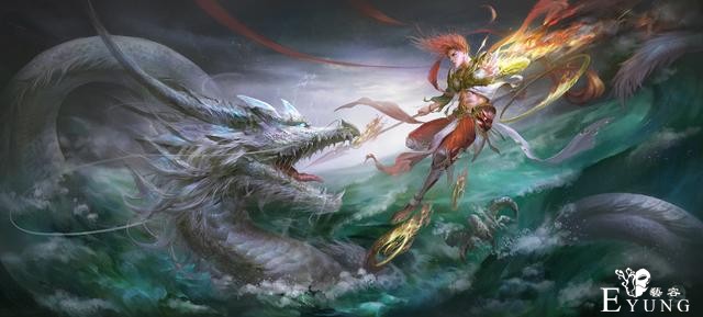 一组国人插画师作品欣赏！有大神WLOP和最近火热的哪吒题材作品哦-16.jpg