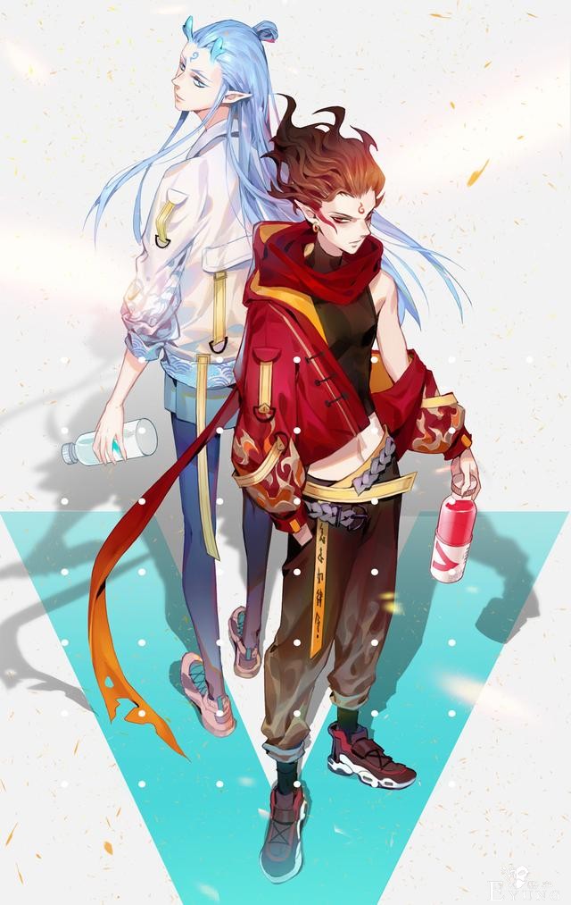 一组国人插画师作品欣赏！有大神WLOP和最近火热的哪吒题材作品哦-19.jpg