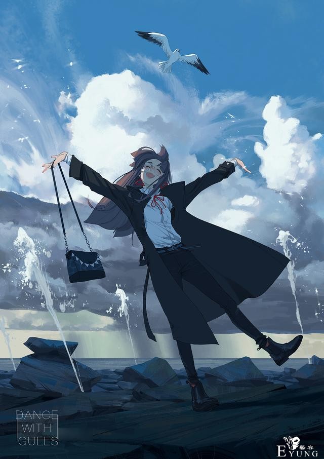 一组来自多位插画大佬的高质量人物插画作品！题材多是帅气的妹子-1.jpg