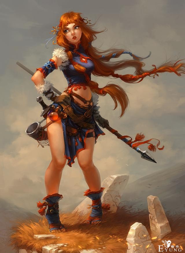 一组来自多位插画大佬的高质量人物插画作品！题材多是帅气的妹子-3.jpg