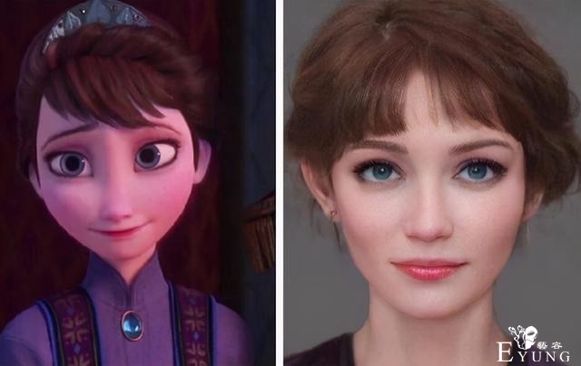 感觉冰雪奇缘这类动画还是不适合真人化啊，就算AI合成也差点意思-3.jpg