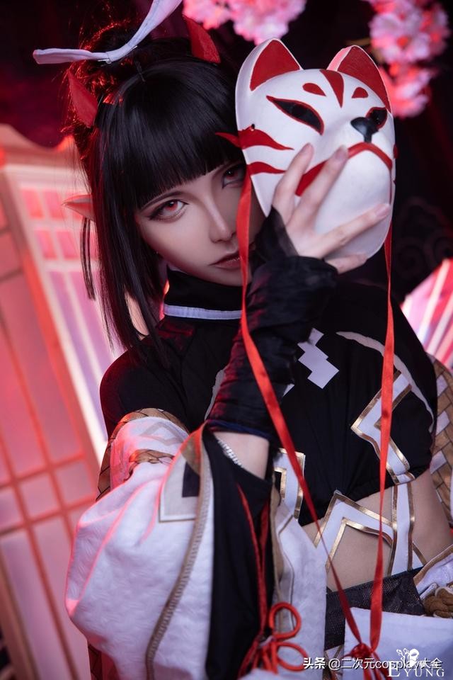 《阴阳师》天剑韧心鬼切cos，精致唯美布景用心，颜值甚得我心-1.jpg