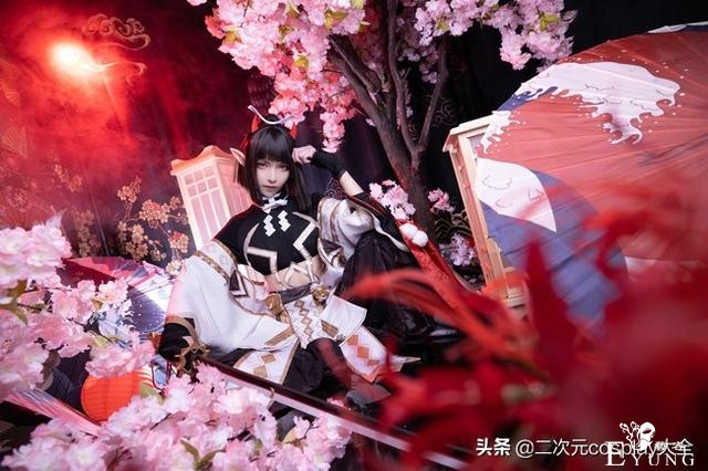 《阴阳师》天剑韧心鬼切cos，精致唯美布景用心，颜值甚得我心-2.jpg