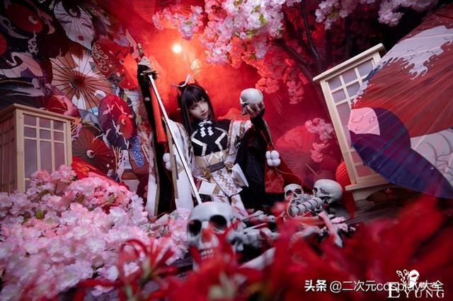 《阴阳师》天剑韧心鬼切cos，精致唯美布景用心，颜值甚得我心-3.jpg