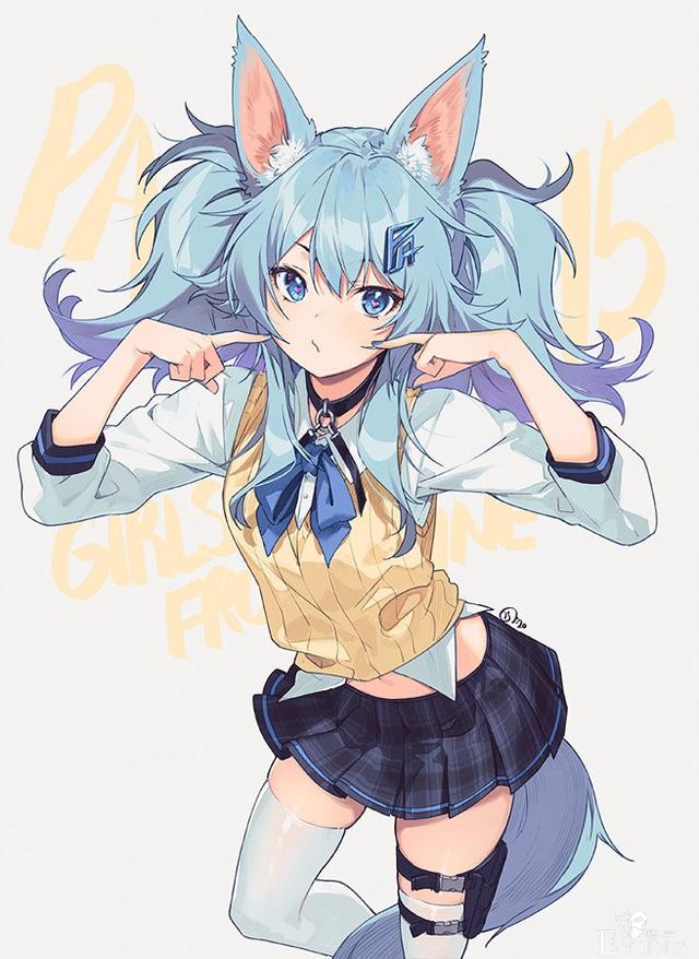 长着兽耳的妹子们太萌了，画师大佬偏爱这一类，画了好多同人-3.jpg