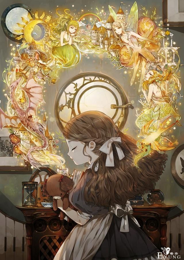 这组插画的画风真是相当独特！作者华丽和淡雅的风格皆可以驾驭-1.jpg