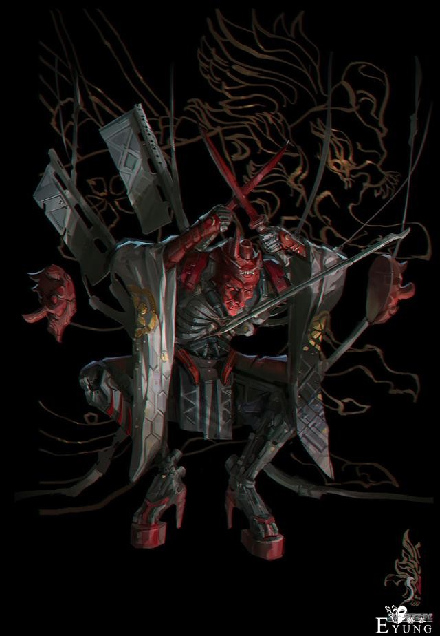 国人插画师YI的一组帅气人设插画作品！画风多变造型功底扎实-14.jpg