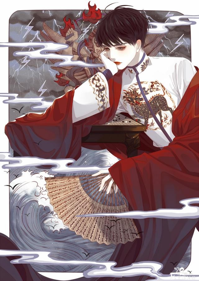 一组动漫帅哥插画作品欣赏！画风多样造型相当帅气让人赏心悦目-14.jpg