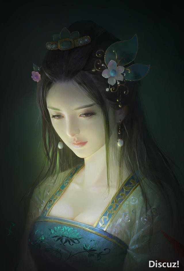 国人画师人物相当美型的插画作品！作者对古典角色有不一样的诠释-18.jpg