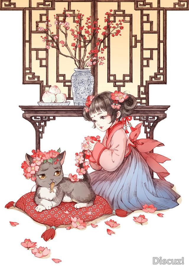 一组画风唯美的古风人物插画作品欣赏！人物美型画技优秀颇有意境-2.jpg