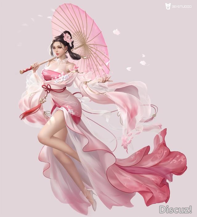 一组画风唯美的古风人物插画作品欣赏！人物美型画技优秀颇有意境-3.jpg