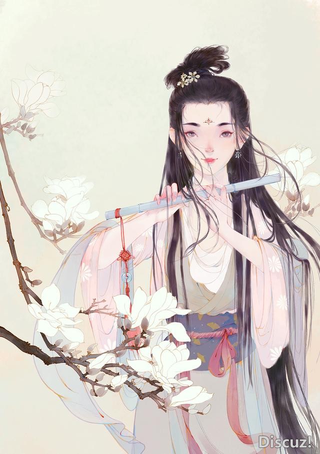 一组画风唯美的古风人物插画作品欣赏！人物美型画技优秀颇有意境-7.jpg