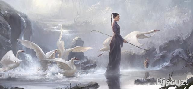 一组画风唯美的古风人物插画作品欣赏！人物美型画技优秀颇有意境-13.jpg