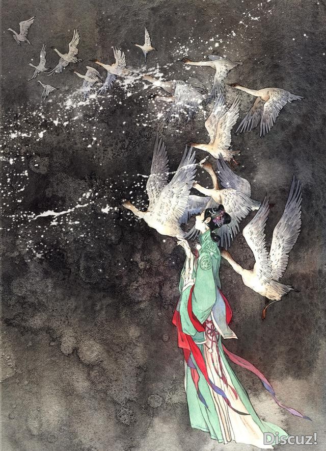 一组画风唯美的古风人物插画作品欣赏！人物美型画技优秀颇有意境-12.jpg