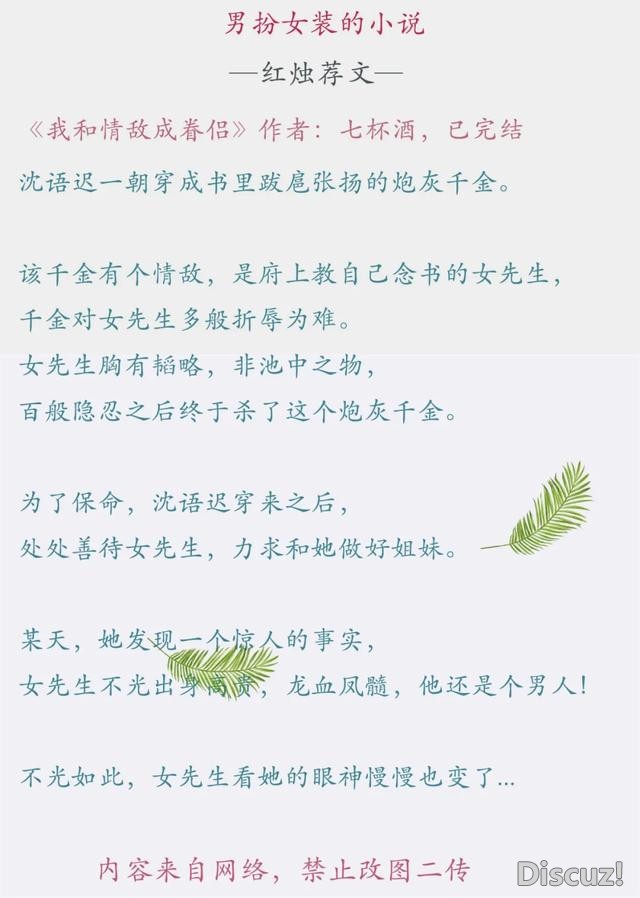 男扮女装言情文 l 小说推荐-5.jpg