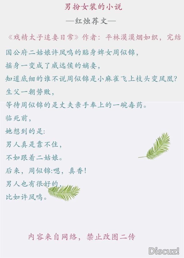 男扮女装言情文 l 小说推荐-7.jpg