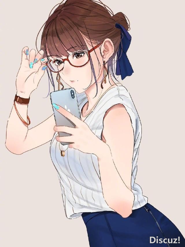 总感觉戴上眼镜有一种独特的气质，画师大佬画了一堆这样的妹子-3.jpg