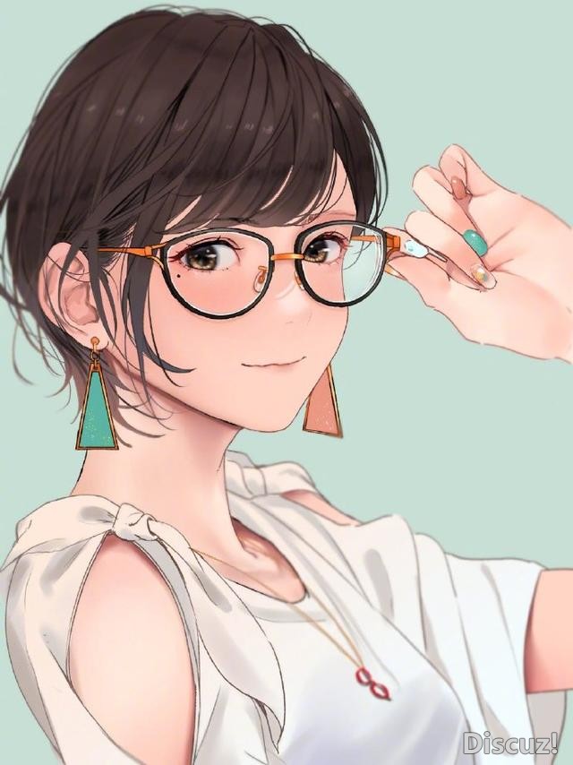 总感觉戴上眼镜有一种独特的气质，画师大佬画了一堆这样的妹子-2.jpg