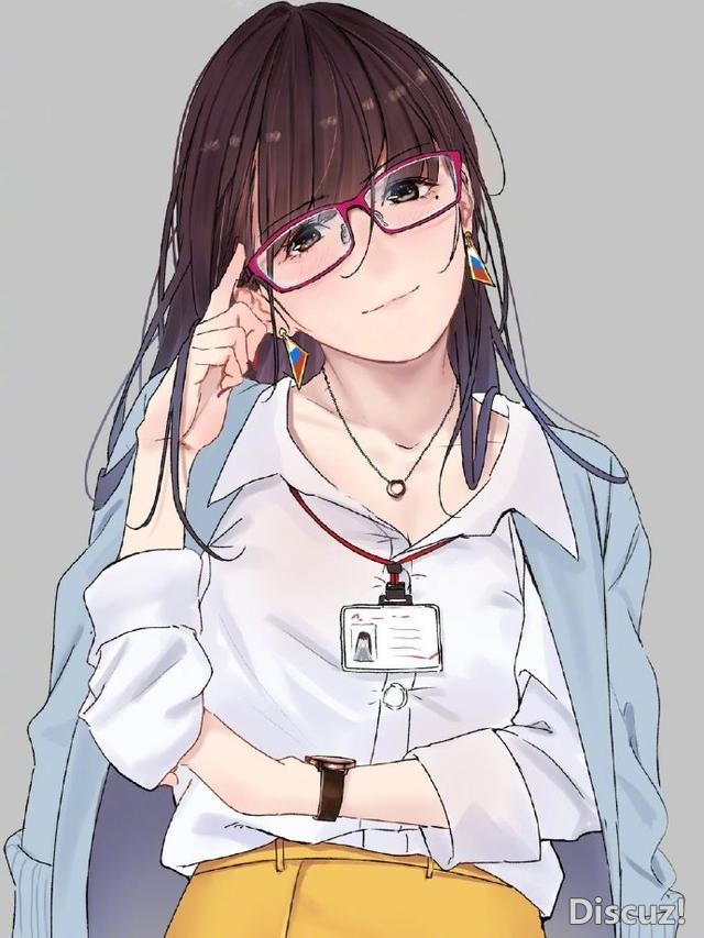 总感觉戴上眼镜有一种独特的气质，画师大佬画了一堆这样的妹子-5.jpg