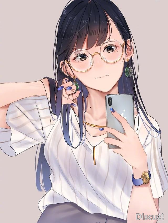 总感觉戴上眼镜有一种独特的气质，画师大佬画了一堆这样的妹子-6.jpg