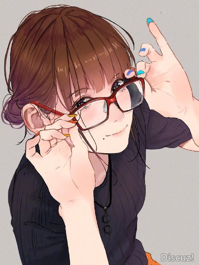 总感觉戴上眼镜有一种独特的气质，画师大佬画了一堆这样的妹子-8.jpg