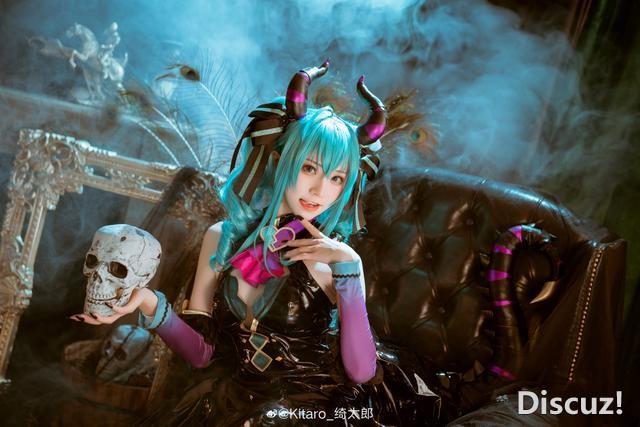 初音未来小恶魔cos，超级无敌可爱，不管怎么样都好可爱-3.jpg