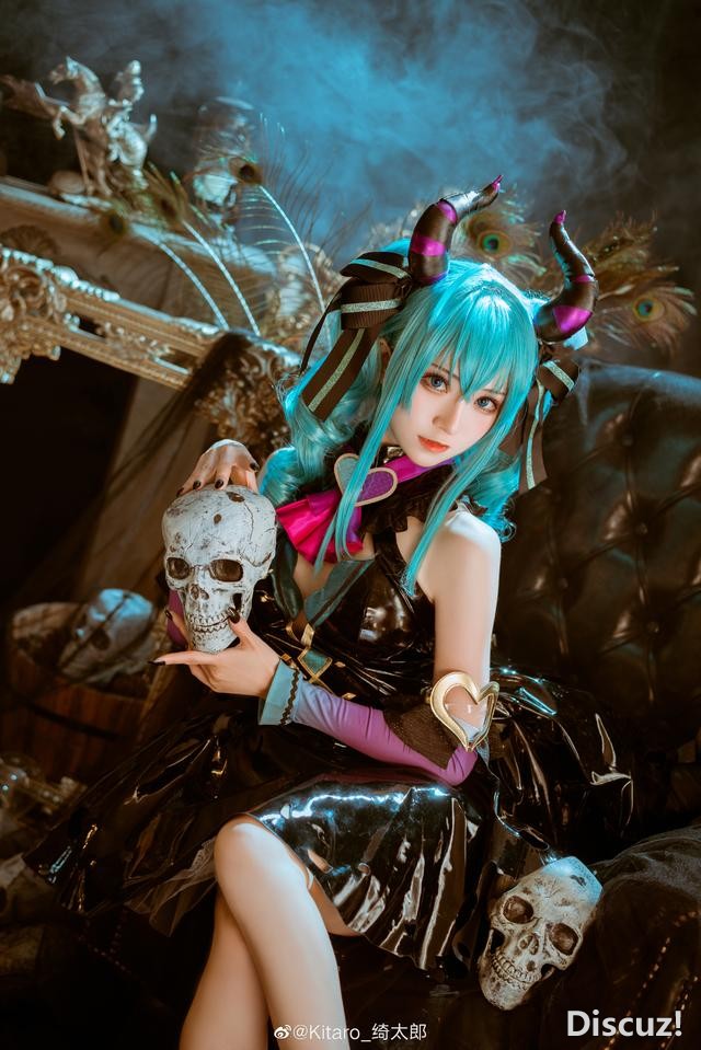 初音未来小恶魔cos，超级无敌可爱，不管怎么样都好可爱-5.jpg