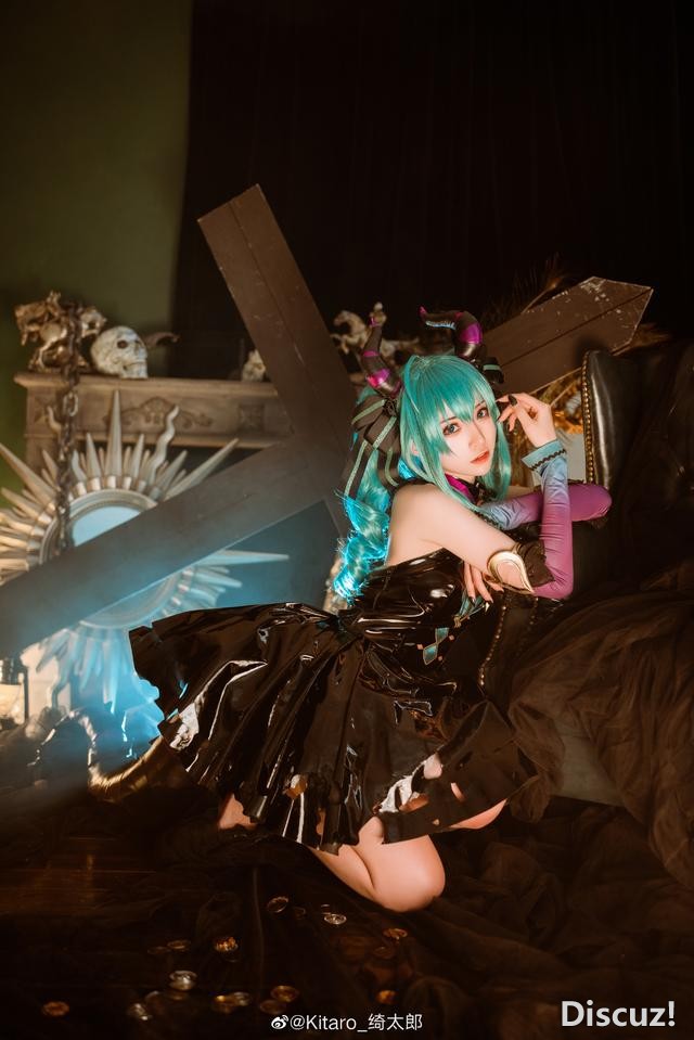 初音未来小恶魔cos，超级无敌可爱，不管怎么样都好可爱-8.jpg