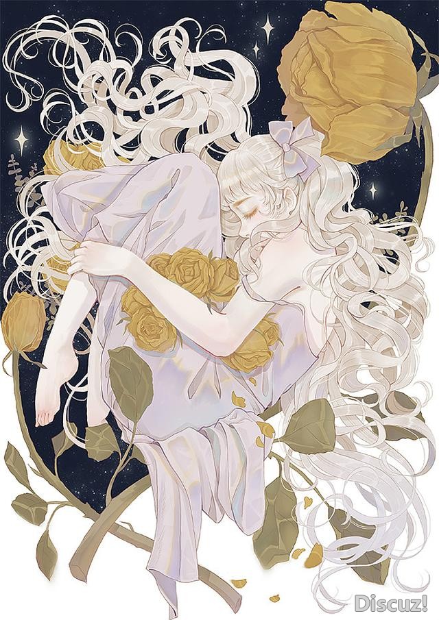 国人女画师画风相当唯美的一组插画！整组作品给人非常清新的感觉-4.jpg