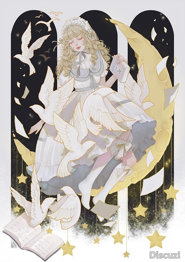 国人女画师画风相当唯美的一组插画！整组作品给人非常清新的感觉-7.jpg