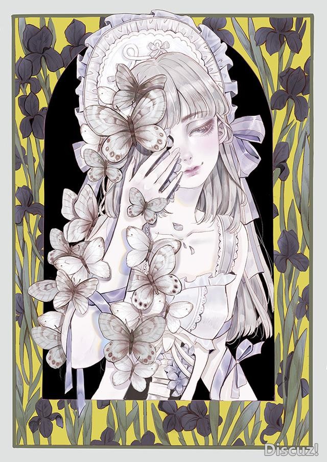 国人女画师画风相当唯美的一组插画！整组作品给人非常清新的感觉-5.jpg