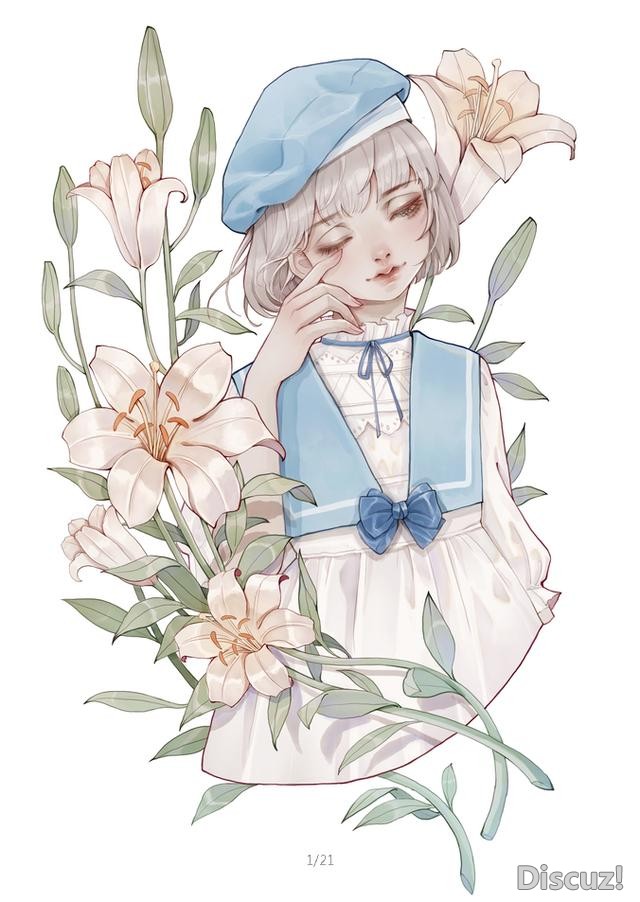 国人女画师画风相当唯美的一组插画！整组作品给人非常清新的感觉-12.jpg
