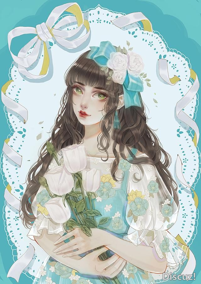 国人女画师画风相当唯美的一组插画！整组作品给人非常清新的感觉-11.jpg