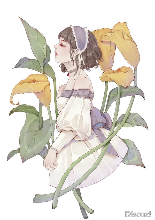 国人女画师画风相当唯美的一组插画！整组作品给人非常清新的感觉-15.jpg