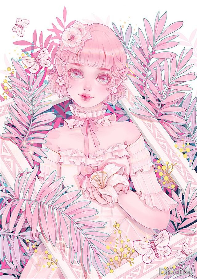 国人女画师画风相当唯美的一组插画！整组作品给人非常清新的感觉-19.jpg