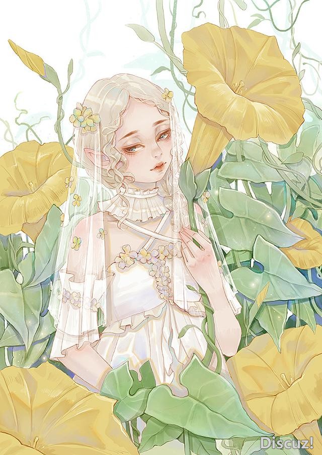 国人女画师画风相当唯美的一组插画！整组作品给人非常清新的感觉-20.jpg