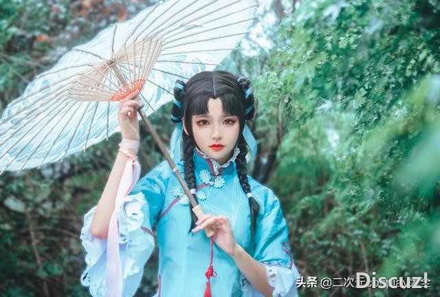 温婉柔美！《王者荣耀》西施诗语江南cos，一瞥一笑灵动雅致-1.jpg
