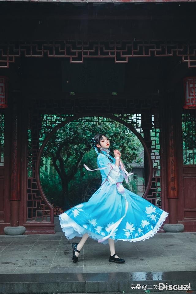温婉柔美！《王者荣耀》西施诗语江南cos，一瞥一笑灵动雅致-3.jpg