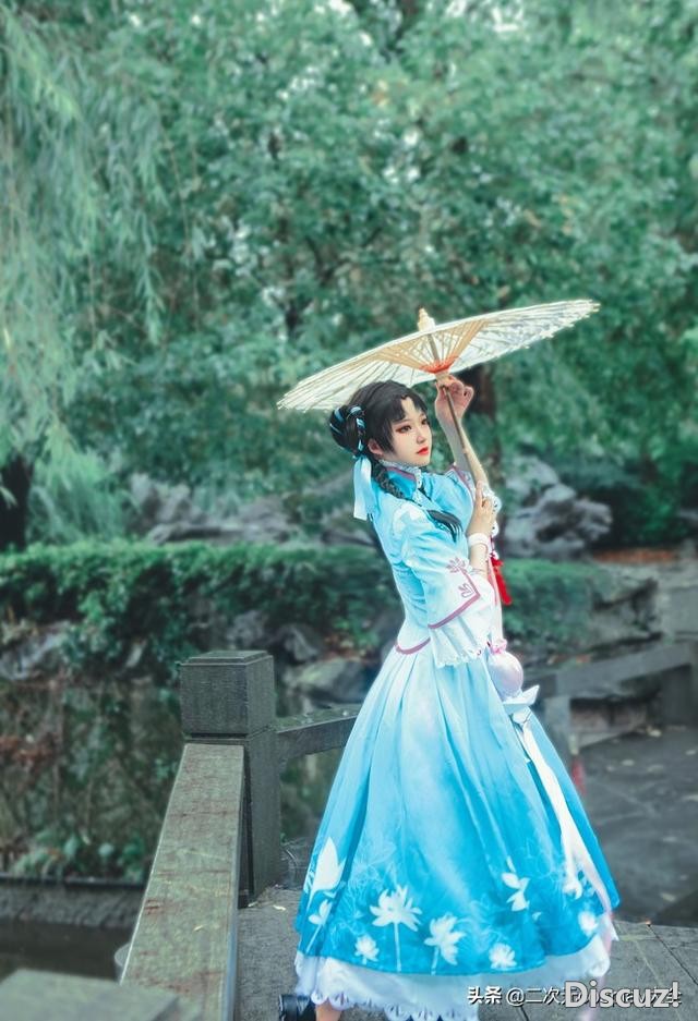 温婉柔美！《王者荣耀》西施诗语江南cos，一瞥一笑灵动雅致-4.jpg