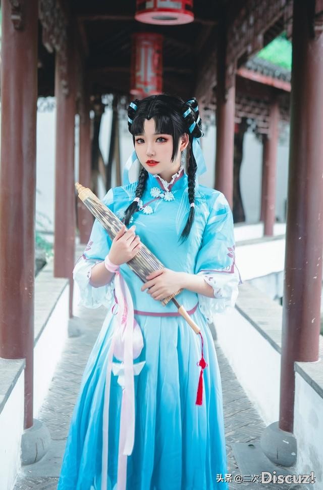 温婉柔美！《王者荣耀》西施诗语江南cos，一瞥一笑灵动雅致-2.jpg