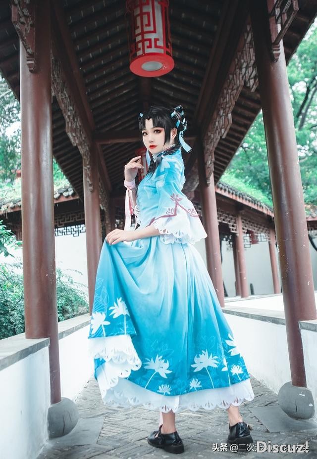 温婉柔美！《王者荣耀》西施诗语江南cos，一瞥一笑灵动雅致-5.jpg