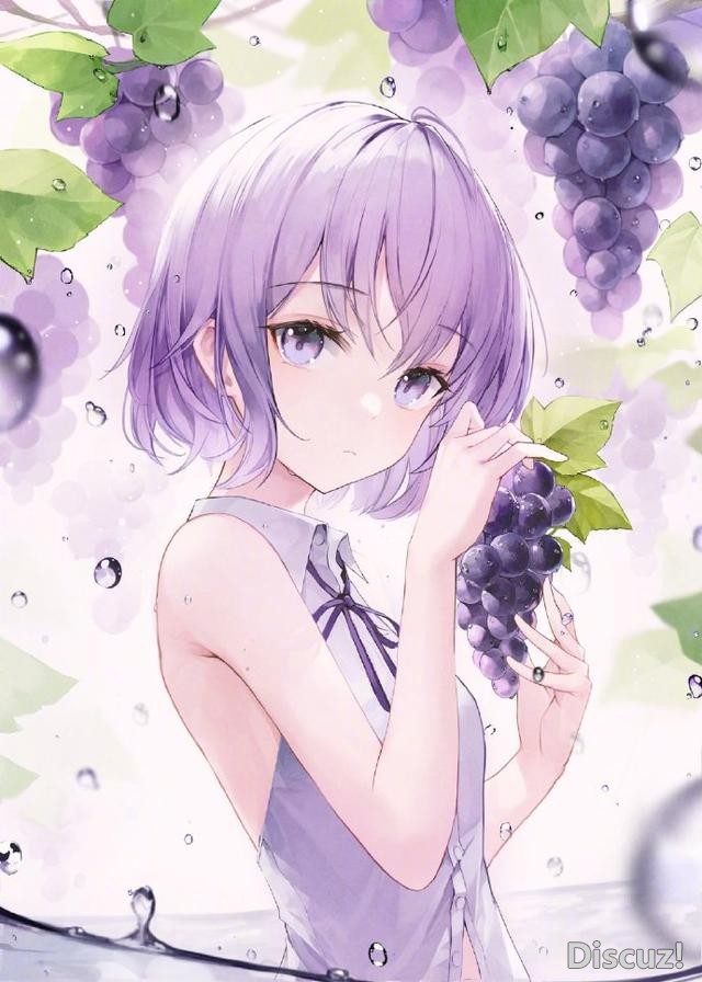 画师笔下的水果少女太可爱，葡萄是三无少女，柠檬橘子是小恶魔系-1.jpg