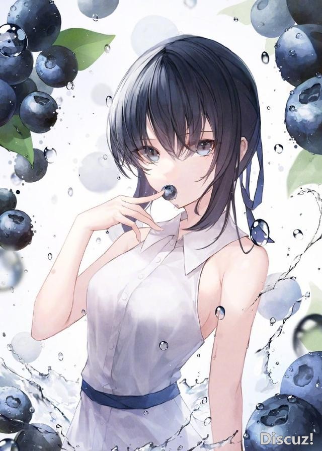 画师笔下的水果少女太可爱，葡萄是三无少女，柠檬橘子是小恶魔系-3.jpg