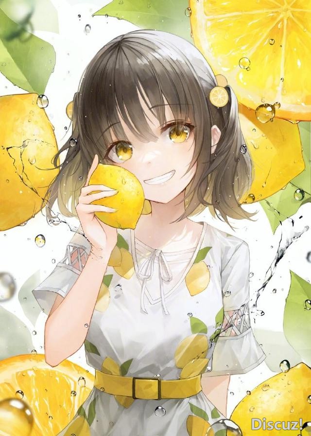画师笔下的水果少女太可爱，葡萄是三无少女，柠檬橘子是小恶魔系-2.jpg