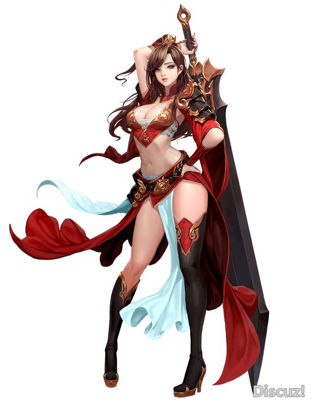 韩国插画师的一组女性人物设定作品！在这个作者笔下大长腿是标配-15.jpg