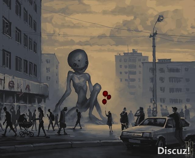 猎奇向插画作品！俄罗斯画师笔下的世界也许曾经在你噩梦里出现过-2.jpg