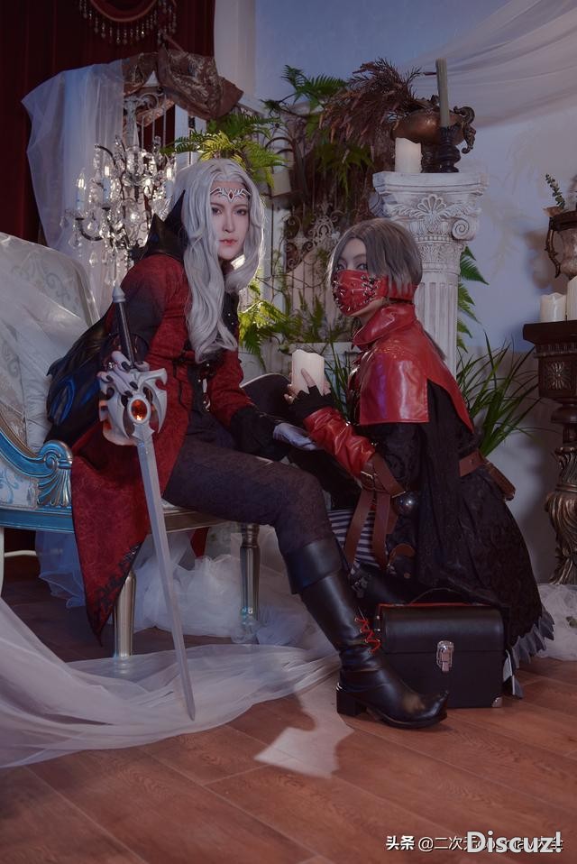 古典场景超赞！第五人格cos，暮剑和驱魔人太有感觉-3.jpg